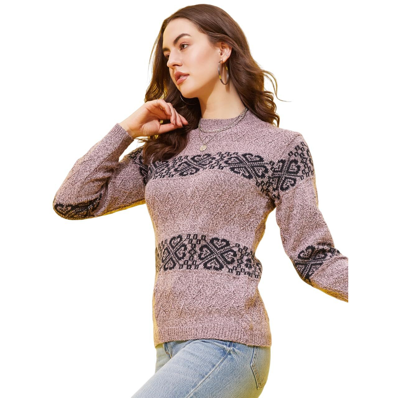 Modeve Women Striped Sweater for Winter||Winterwear||