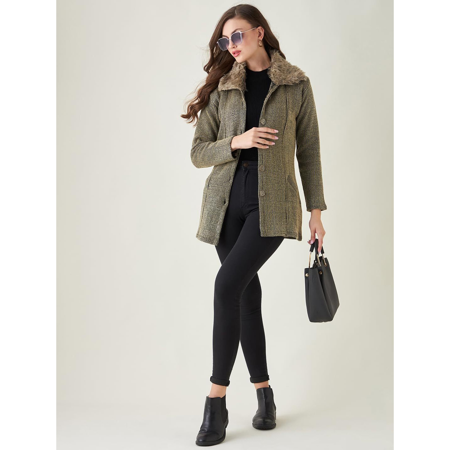 PIVL Women Camel Sweater for Winter||Winterwear||
