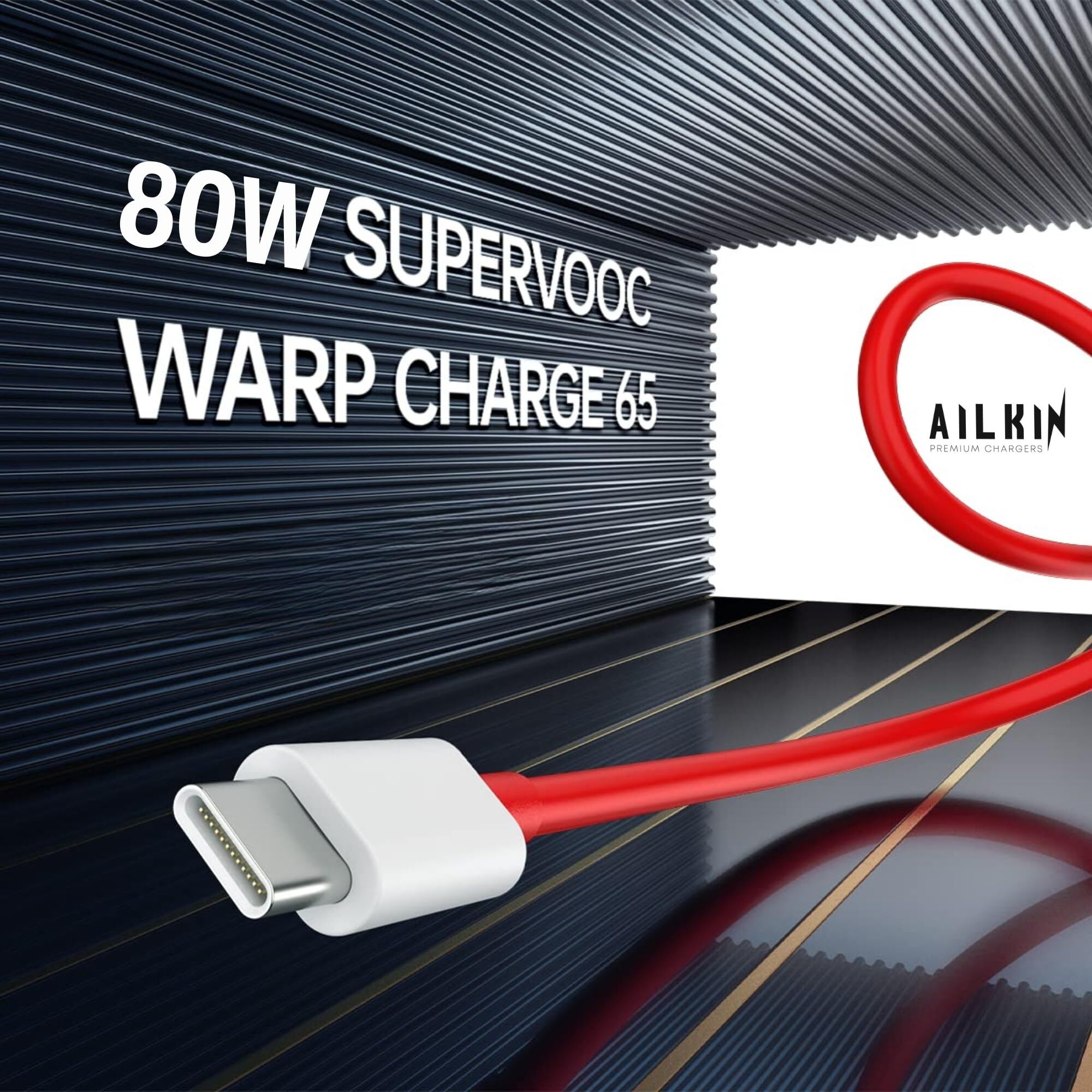 AILKIN SUPERVOOC 80W Power Adapter- Ultra Fast Charger for OnePlus with True 80W PD Charging | Compatible with OnePlus 12/12R/11/11R/10/10R, Nord CE 3 Lite 5G, Nord 2T 5G, Nord CE 2 Lite 5G, Nord 5G