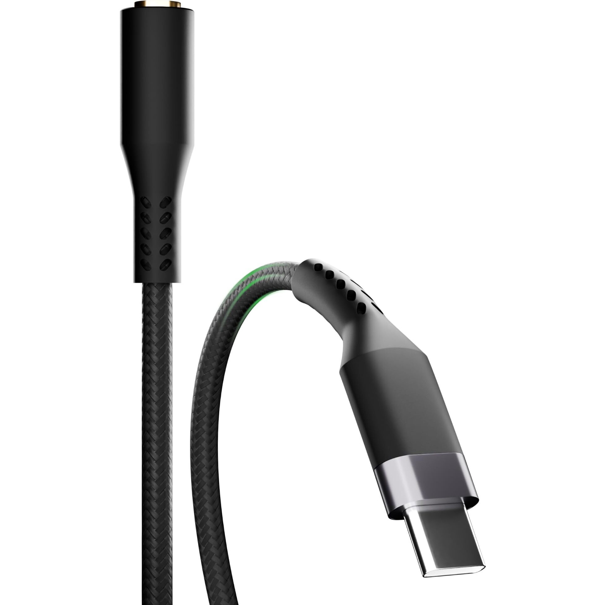 Basesailor Type-C to 3.5mm Audio Jack Connector/Adapter[5-Year Warranty*] with DAC Compatible for iPhone 15 & 16,Samsung S Series,OnePlus,Google Pixel, Nothing & Any Type C Phones-Headphones Converter