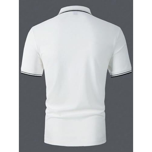 Men T-Shirt || T-Shirt for Men || Plain T Shirt || T-Shirt (Polo-18-21) (L, White)