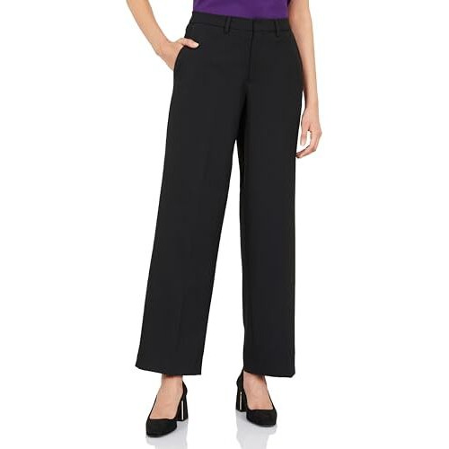 Symbol Premium Women's Relaxed Business Casual Pants (SBP-SS24-WTR-710_Black_34)