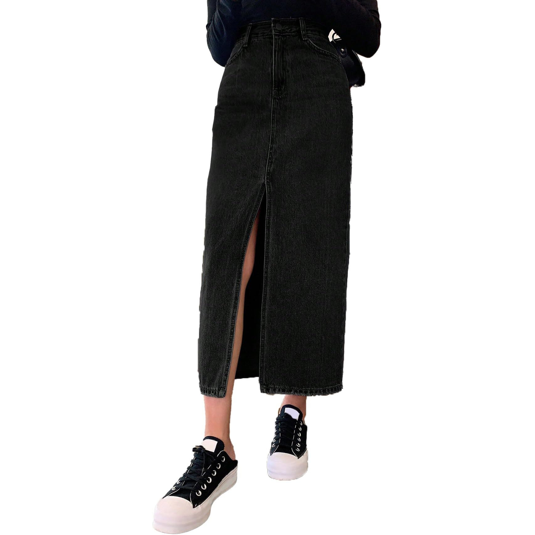 KOTTY Women's Solid Western Looks Skirt