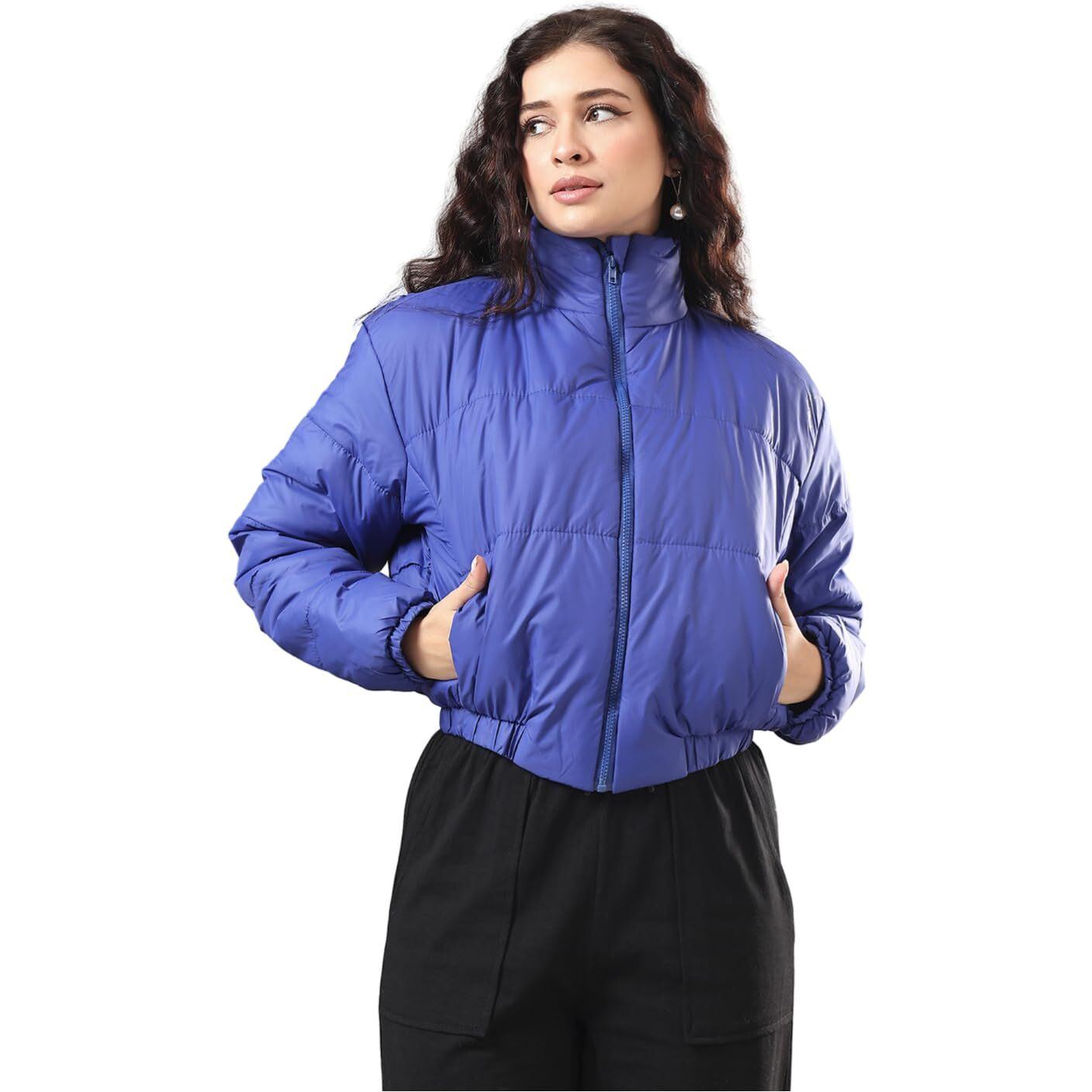 KOTTY Women Full Sleeve Solid Puffer Jacket