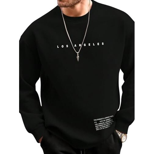 Lymio Men Sweatshirts || Sweatshirts for Men || Unisex Sweatshirts (H-30-32) (XL, Black)