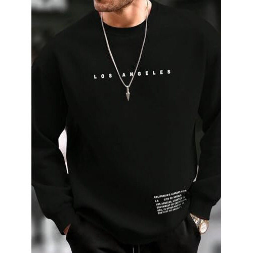 Lymio Men Sweatshirts || Sweatshirts for Men || Unisex Sweatshirts (H-30-32) (XL, Black)