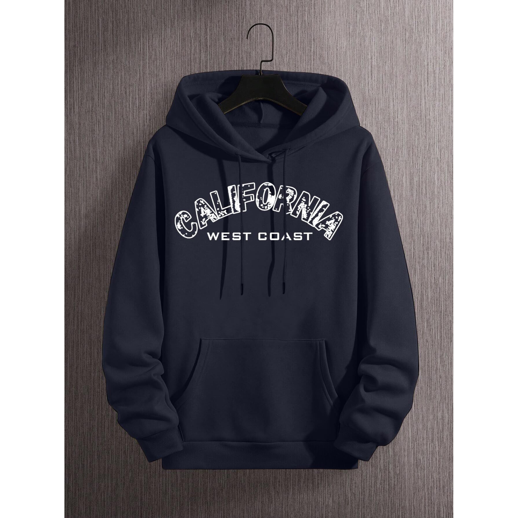 TAGAS Unisex-Adult Fleece Neck Hooded Regular Fit Sweatshirt (UH-7011-NAVY-XL_Navy