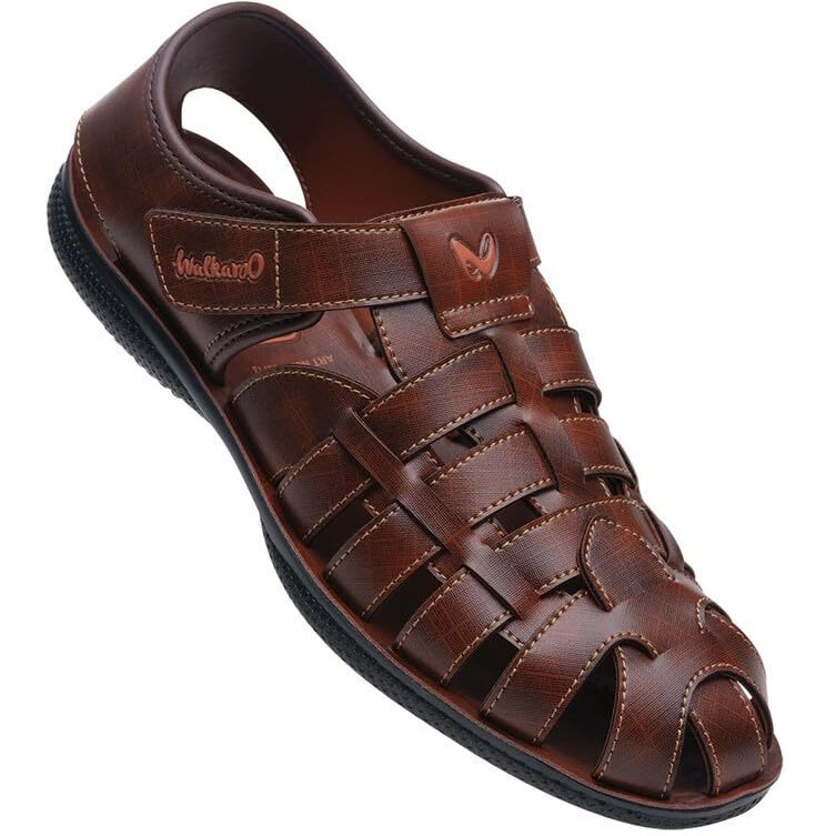 WALKAROO WG5713 Mens Sandals for dailywear and regular use for Indoor & Outdoor - Brown
