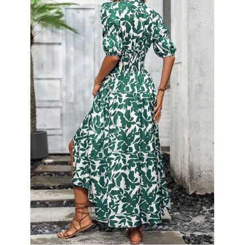 GRECIILOOKS Rayon Fit and Flare Ankle Length One Piece Maxi Bodycon Dresses Midi Dress for Women (GL-WD1219_Green