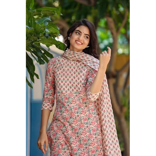 FABNEX kurta set for women | Women Kurta | Women Kurta Sets Kurtis | Women Kurta Pant Set | Women Kurta Pant Set Women Kurti Set with Pant (K-52) (L)