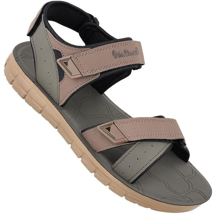 WALKAROO PLUS Soft Cushion Sandal For Men|Lightweight and Comfortable|WG5781 - Camel