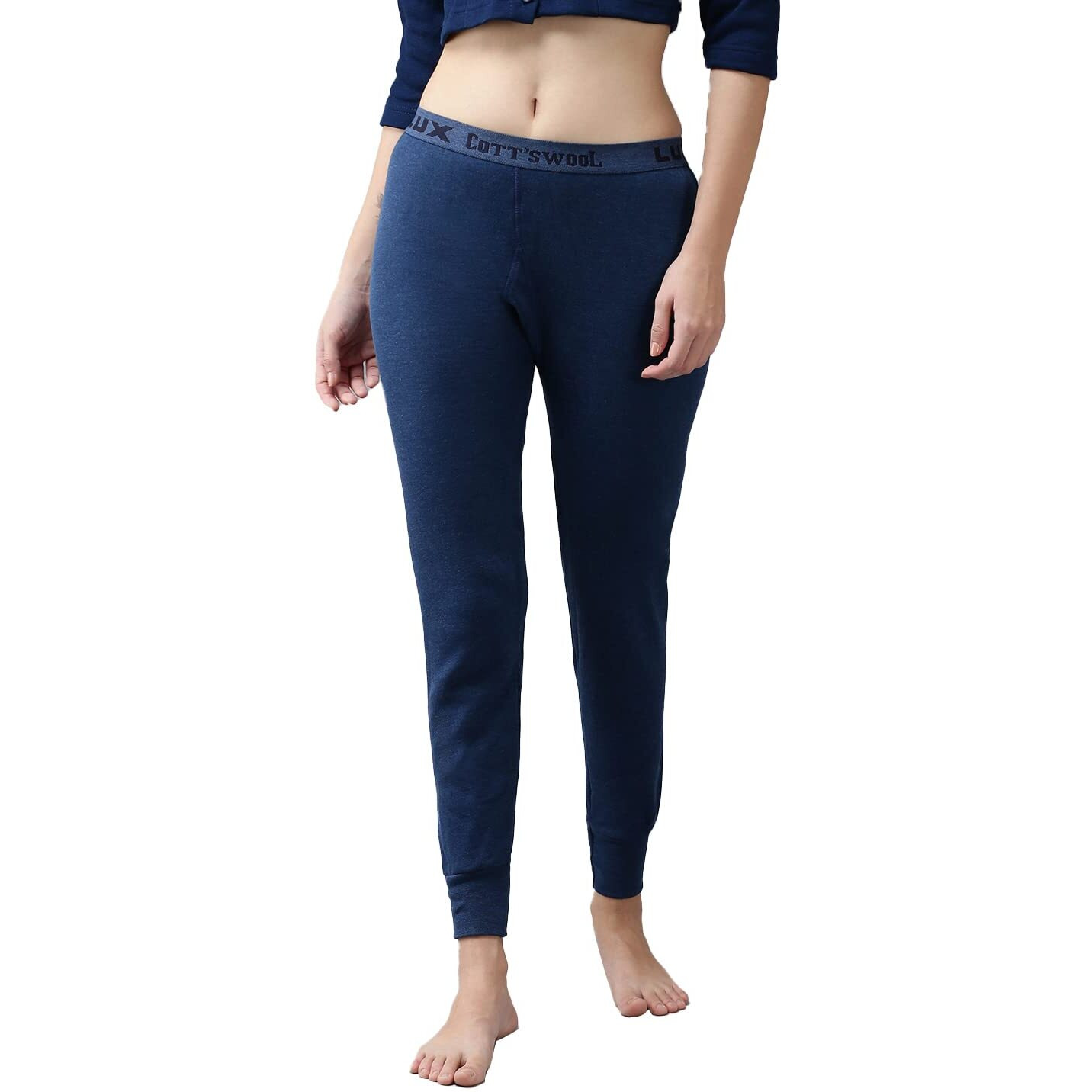 Lux Cottswool Womens Blue Premium Thermal Trouser (Size  90cm)