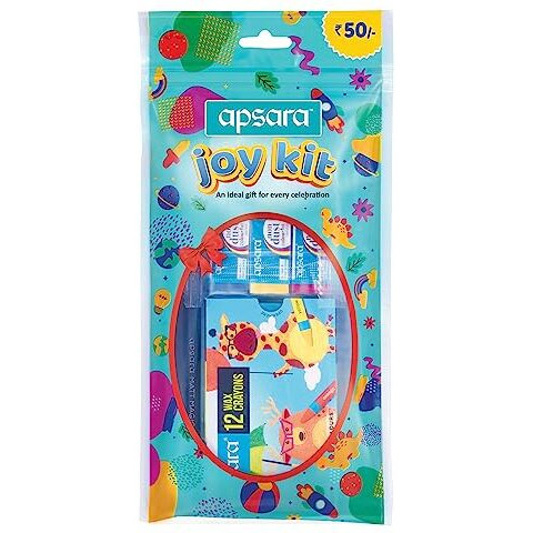 Apsara Joy Kit | A Complete Collection of Stationery Kit| An ideal option for gifting & personal use |All Stationery Kit use for Exam & Daily perpose | Ideal Gift Pack | Back to School Kit | Pack of 1