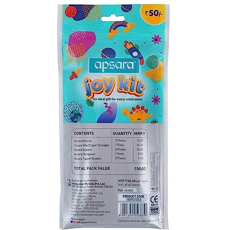 Apsara Joy Kit | A Complete Collection of Stationery Kit| An ideal option for gifting & personal use |All Stationery Kit use for Exam & Daily perpose | Ideal Gift Pack | Back to School Kit | Pack of 1