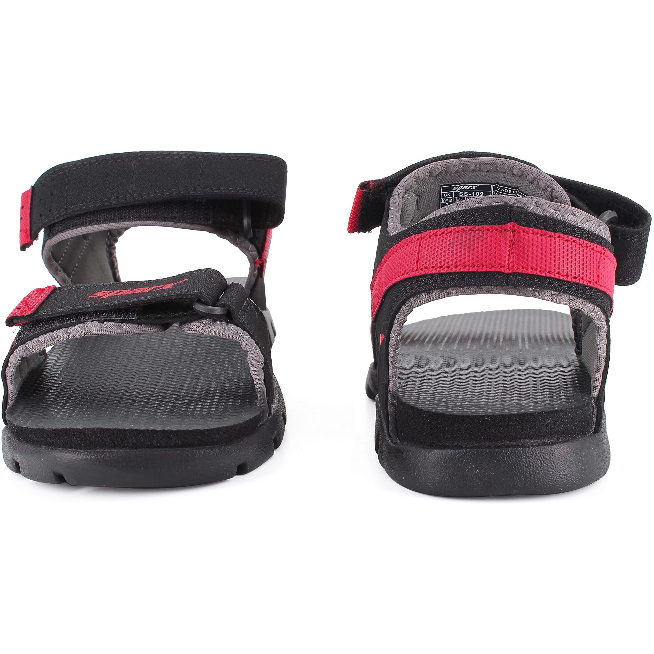 Sparx mens SS 109 | Latest, Daily Use, Stylish Floaters | Red Sport Sandal - 7 UK (SS 109)