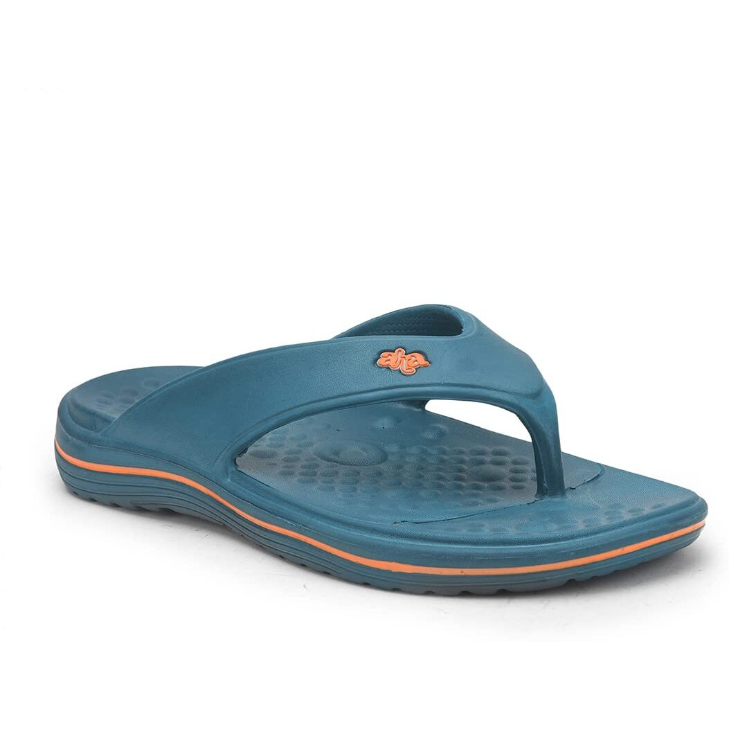 Liberty A-HA BEACHTIME Casual Slipper For Men With EVA Sole | Durable & Lightweight | Stylish Flip-Flop | Cushioned Footbed | Comfortable Fit for Every Occasion (T.Blue - 11 UK)