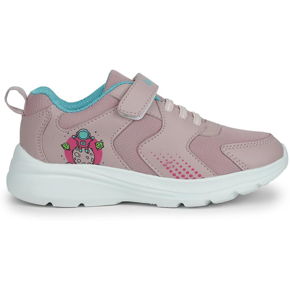 Liberty Leap7x TRIVAGO15E Slip-on Walking Shoes for Kids with EVA Sole|PVC Upper-Suitable for Jogging, Running|Quick-Wear Velcro Closure|Memory Foam Insole|Comfortable Footbed (Pink - 2 UK)