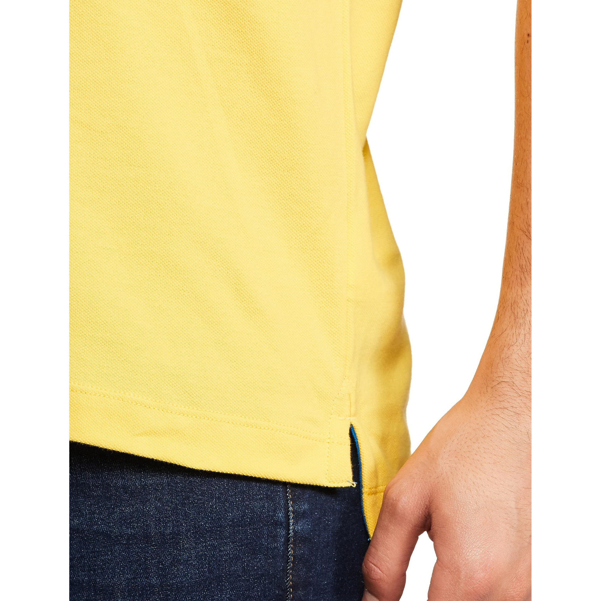 U.S. POLO ASSN. Men's Regular Fit T-Shirt (USTSHS1538_Yellow_S)