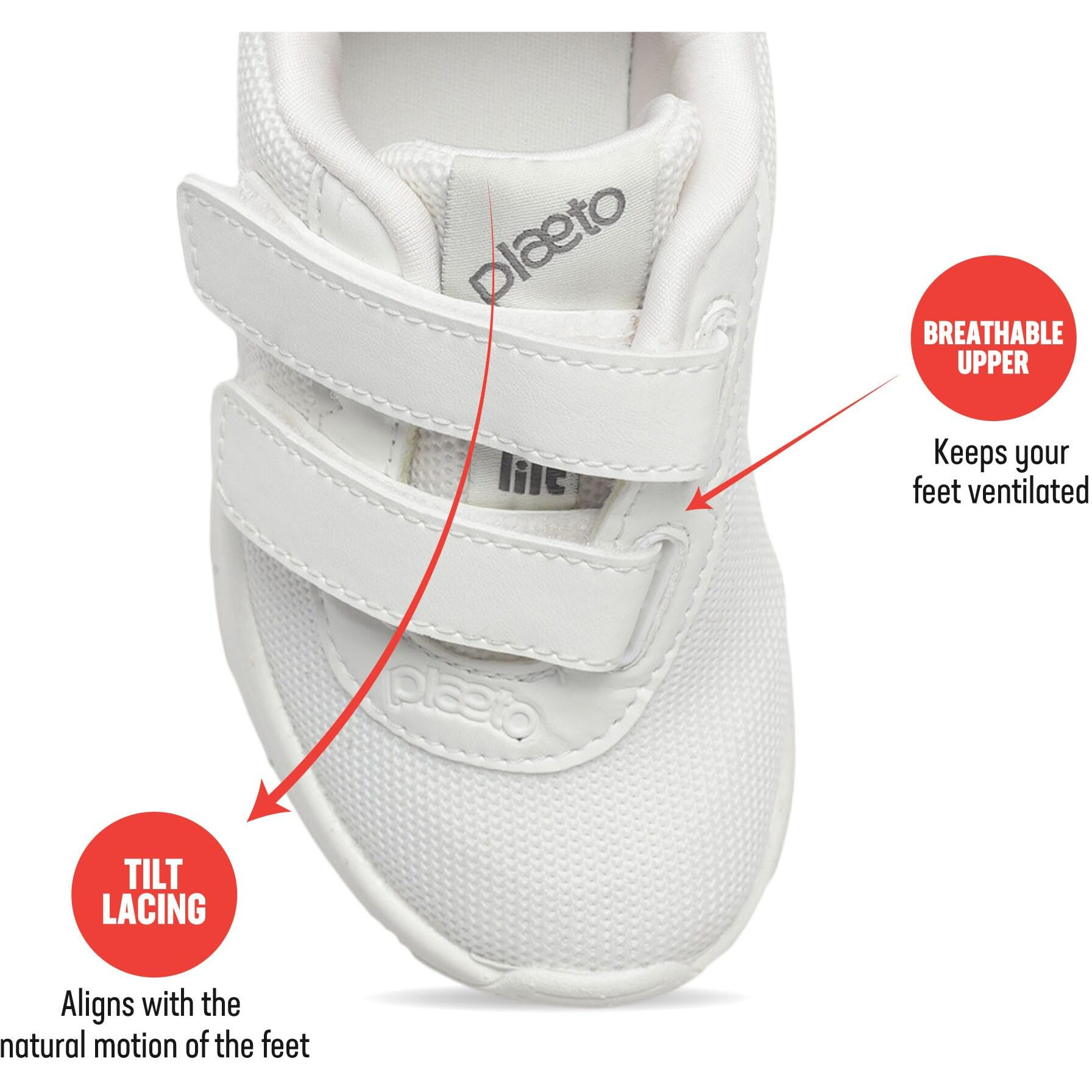 Plaeto Aspire Multiplay School Shoes - 10 Kids UK