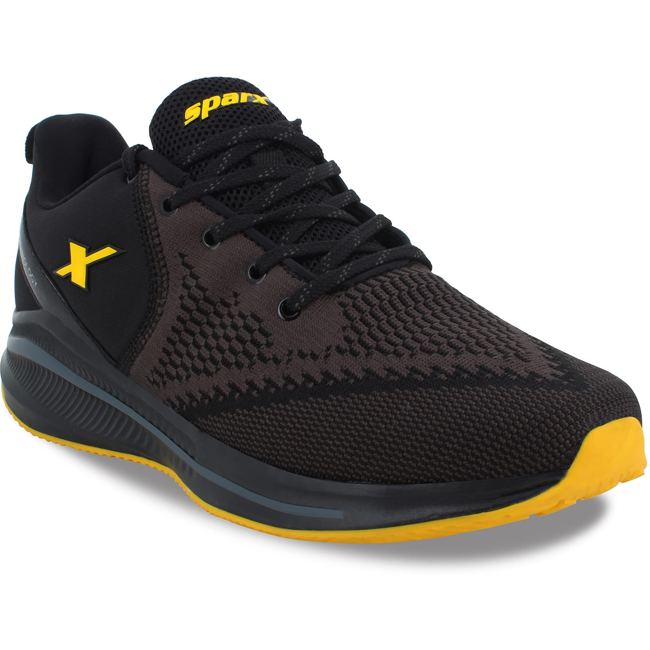 SPARX Mens SM 678 | Enhanced Durability & Soft Cushion | Black Running Shoe - 9 UK (SM 678)