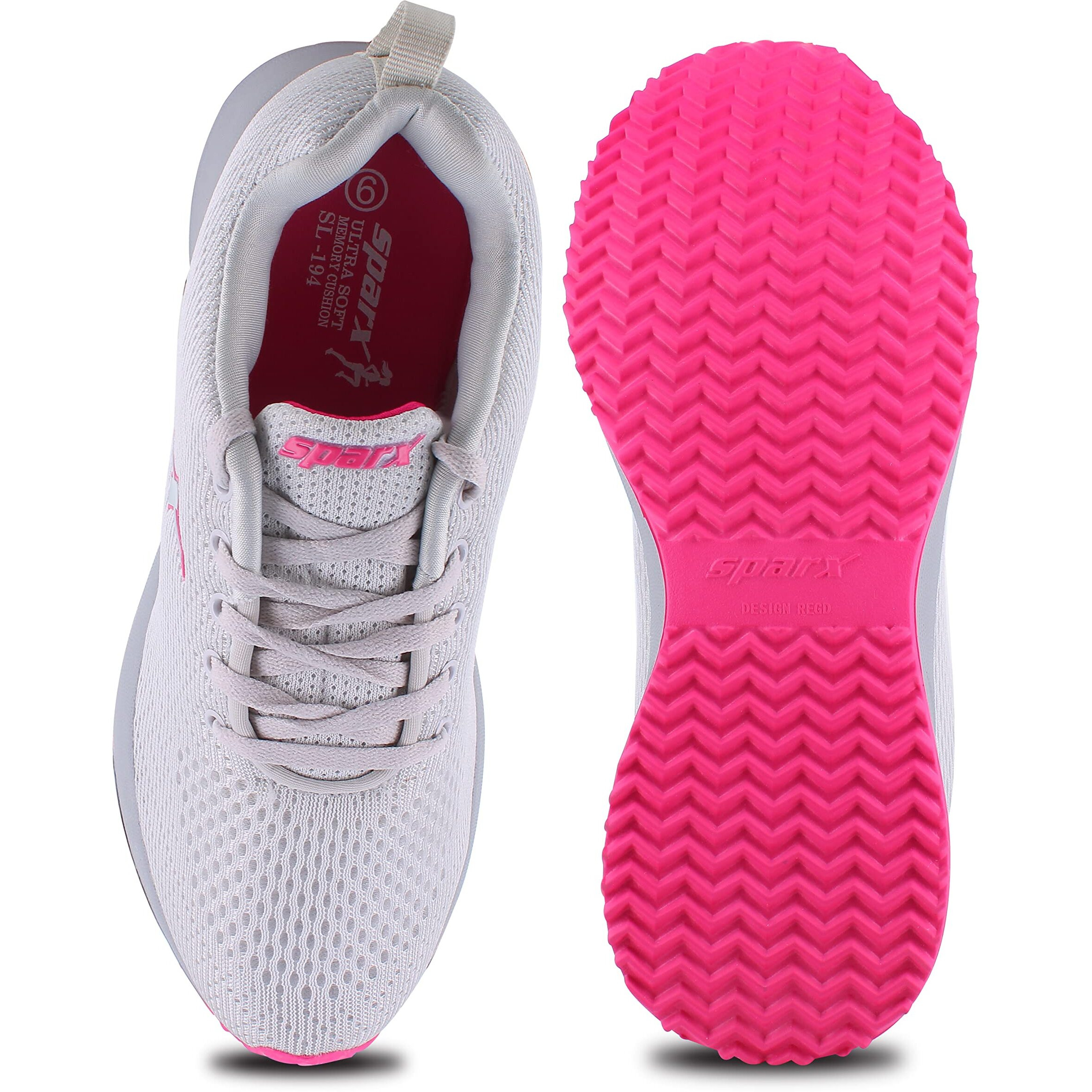 Sparx Womens SL 194 | Enhanced Durability & Soft Cushion | Grey Walking Shoe - 4 UK (SL 194)