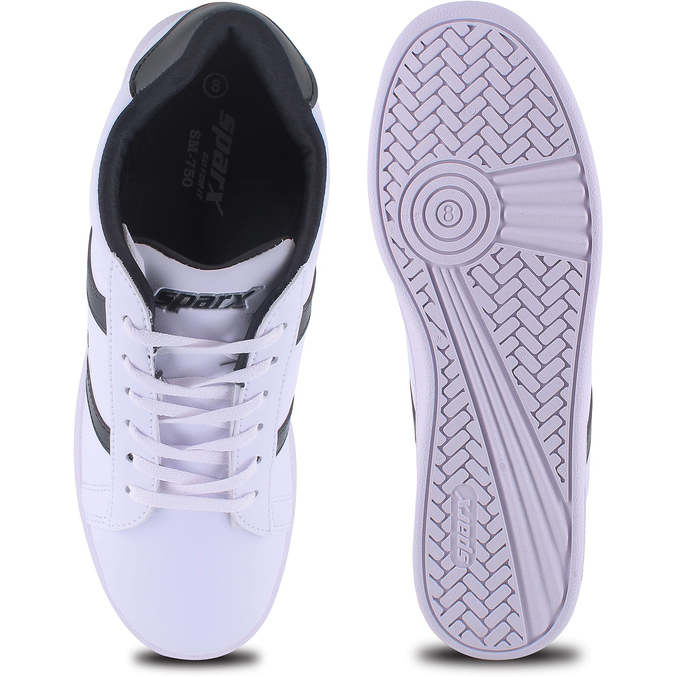 Sparx Mens SM 750 | Stylish, Comfortable | Black Sneaker - 10 UK (SM 750)