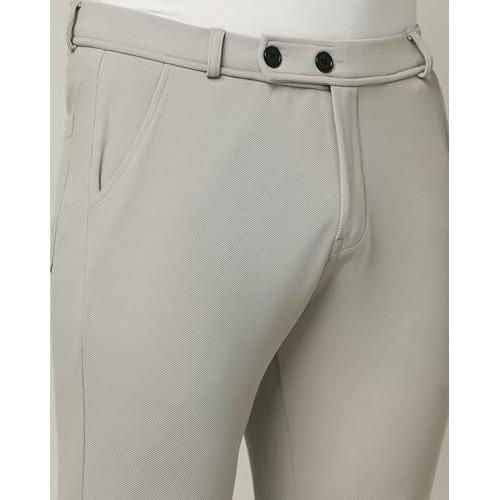 TOPLOT Men's Regular Fit Causal Trouser (Trouser-5068-Light Grey-40)