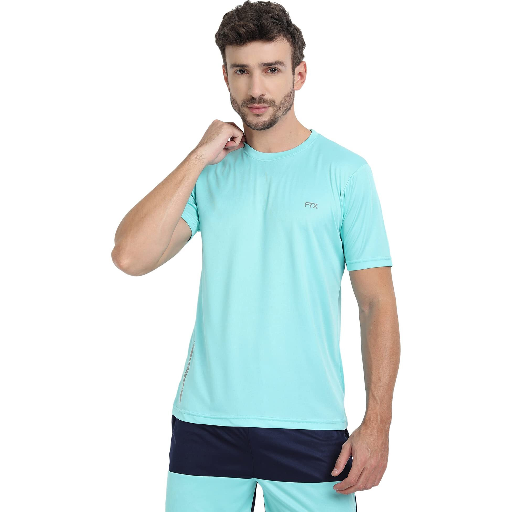 FTX Drifit Round Neck Half Sleeve Tshirt Pack of 4(723_1_3_7_8)_M