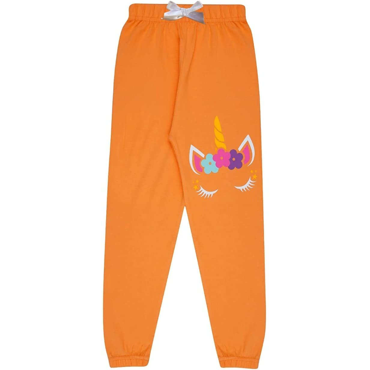 KYDA KIDS 100% Girls Cotton Printed Track Pants (Pack of 3)