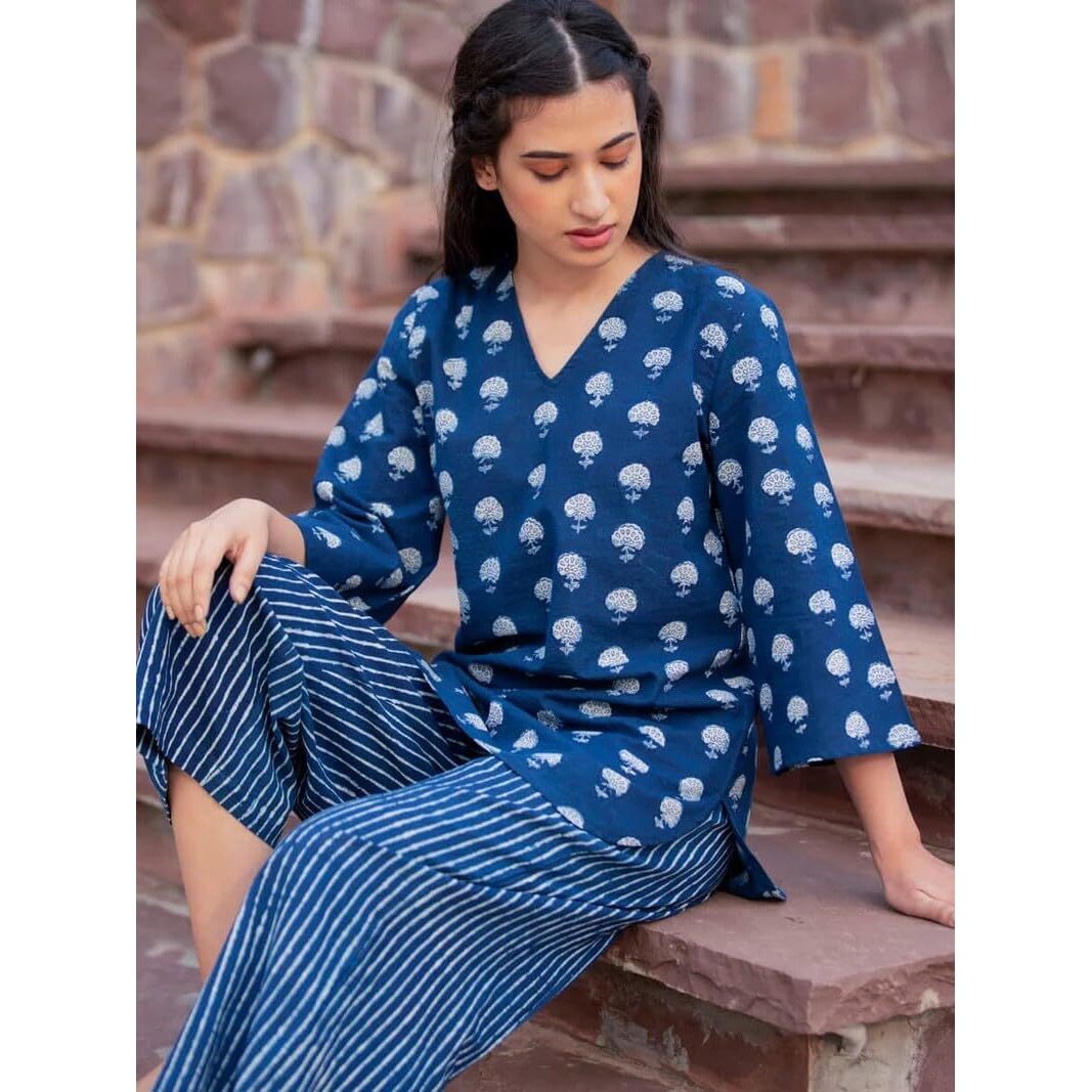 kurta set for women | Women Kurta | Women Kurta Sets Kurtis | Women Kurta Pant Set | Women Kurta Pant Set Women Kurti Set with Pant (K-74) (Small)