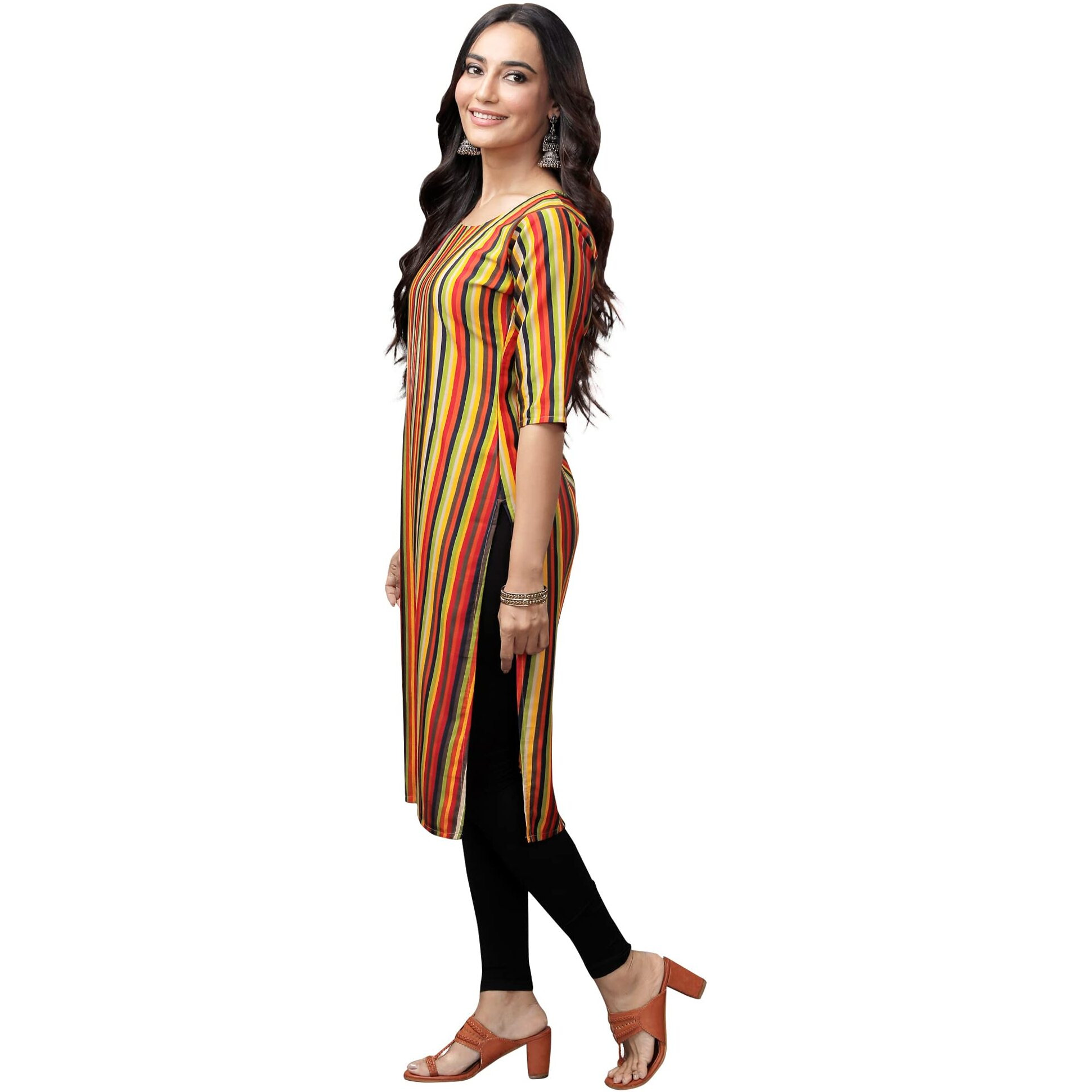 Pinkmint Women's Digital Printed Straight Kurta[Surbhi-530356-S]