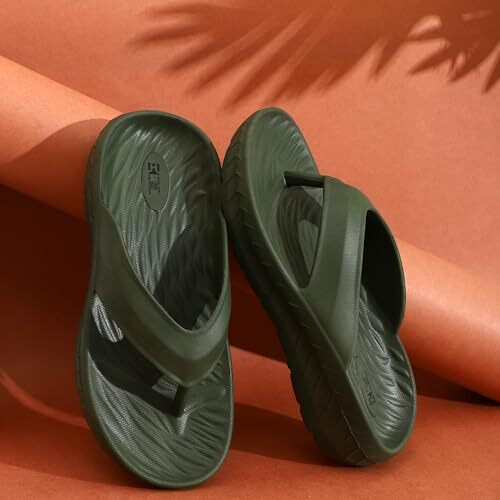 HYGEAR Men's Moulded Slipper-HG-GE-1036-Olive green-7