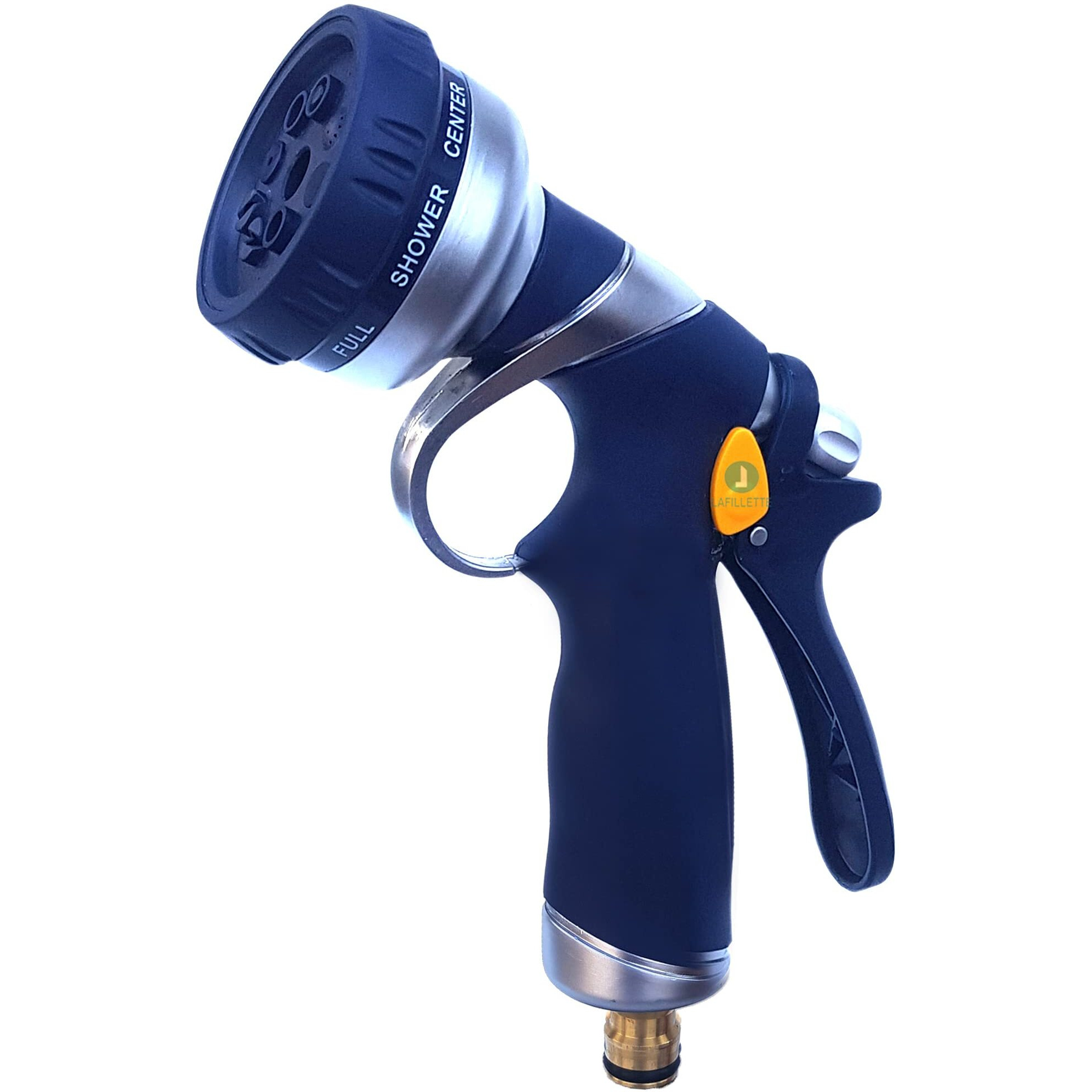LAFILLETTE Multifunctional High Pressure Foam Water Spray Gun - Garden Hose Nozzle Hand Sprayer, 8 Pattern Metal Watering Nozzle for Car Washing, Garden Watering, Home Cleaning, Pets Washing