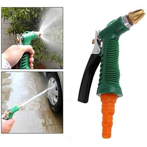 Ngel Plastic Multicolor Durable Hose Nozzle Water Lever Spray Gun/Sprayer for Car Wash Cleaning, Bike