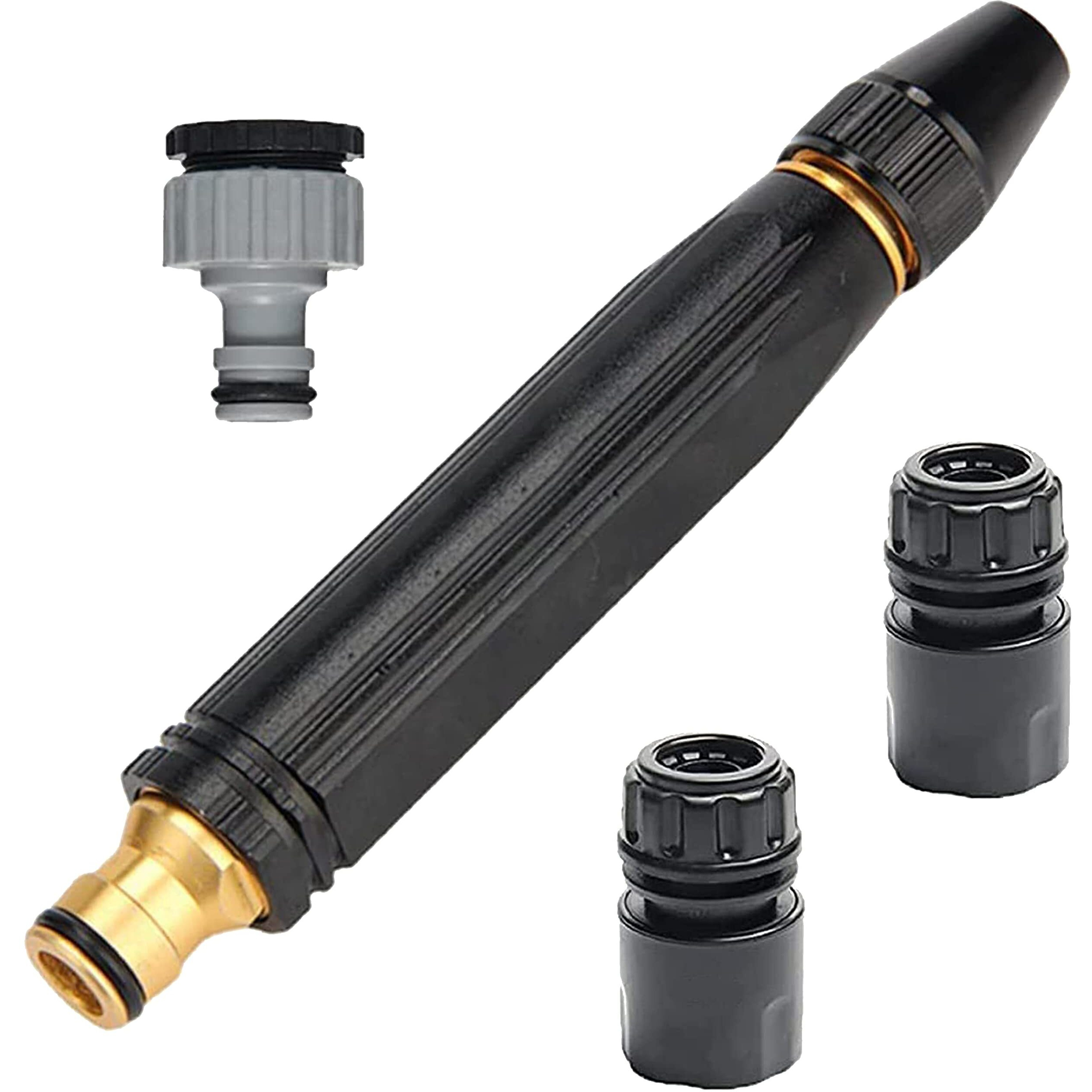 VniQ Water Spray Gun for Car Wash Bike Washing Spray Gun for 1/2" Hose Pipe High Pressure Water Gun Nozzle Adjustable Car Washer Gun Jet Spray for Car Wash Water Spray Nozzle for Garden & Window