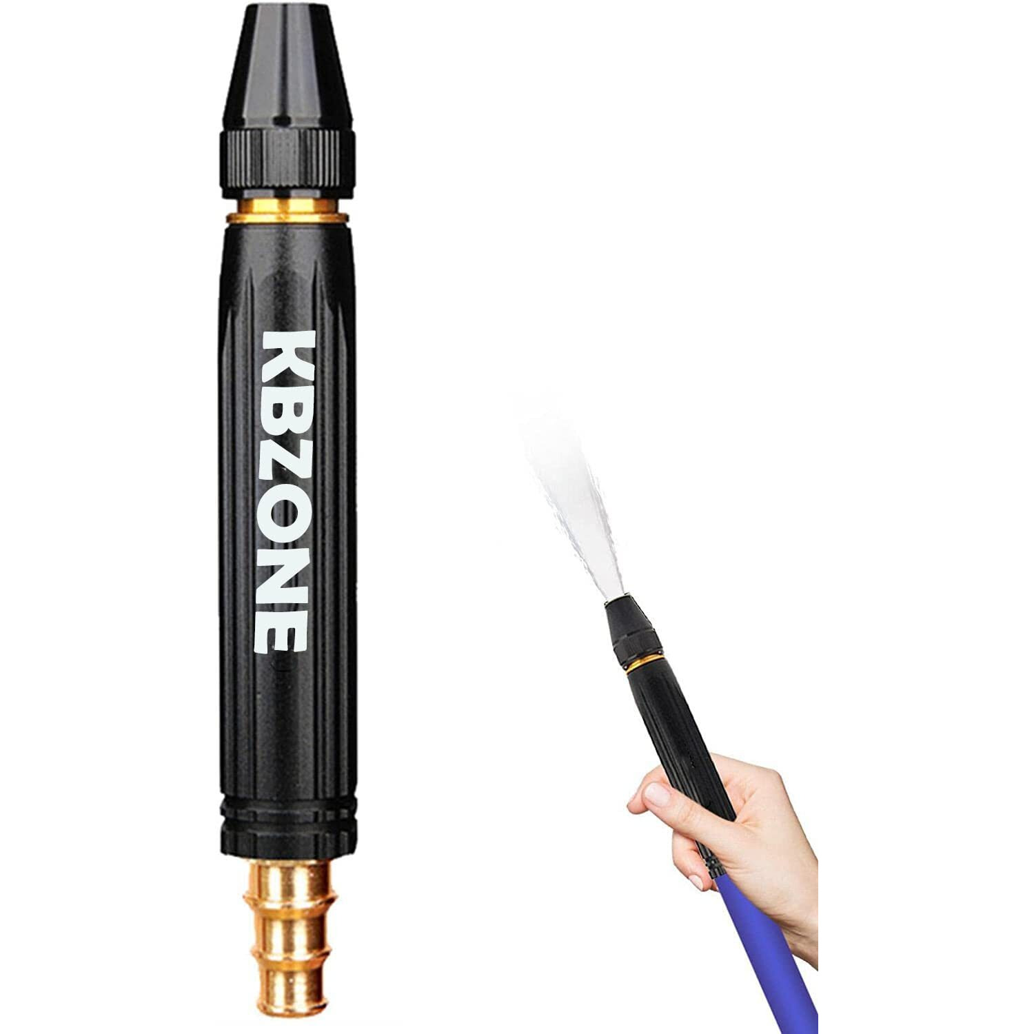Water Pressure Washing Nozzle Sprayer Adjustable Heavy Duty Nozzle with High Pressure Water Gun for Car Bike Window Cleaning Sprayer Without Hose Pipe