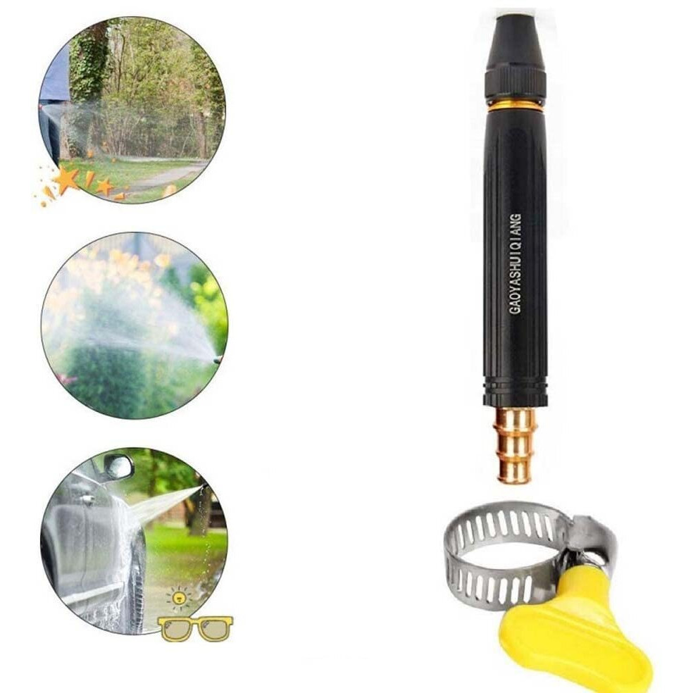 Water Pressure Washing Nozzle Sprayer Adjustable Heavy Duty Nozzle with High Pressure Water Gun for Car Bike Window Cleaning Sprayer Without Hose Pipe