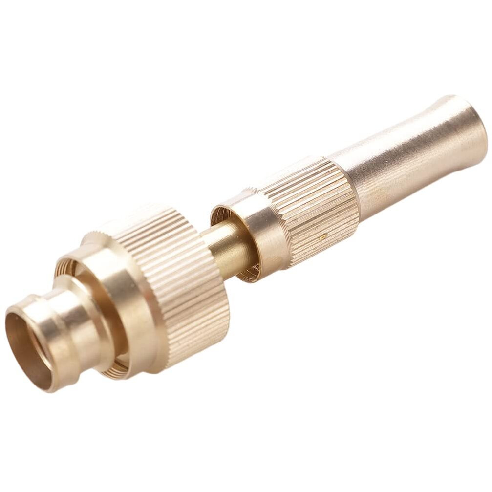 Kuber Industries Nozzle For Water Pipe|Comfortable Grip|Multiple Spray Modes|Brass Nozzle Water Spray Gun For  Water Pipe|Ideal Pipe Nozzle For Car Wash,Gardening,& Other Uses|LH-8068|Golden