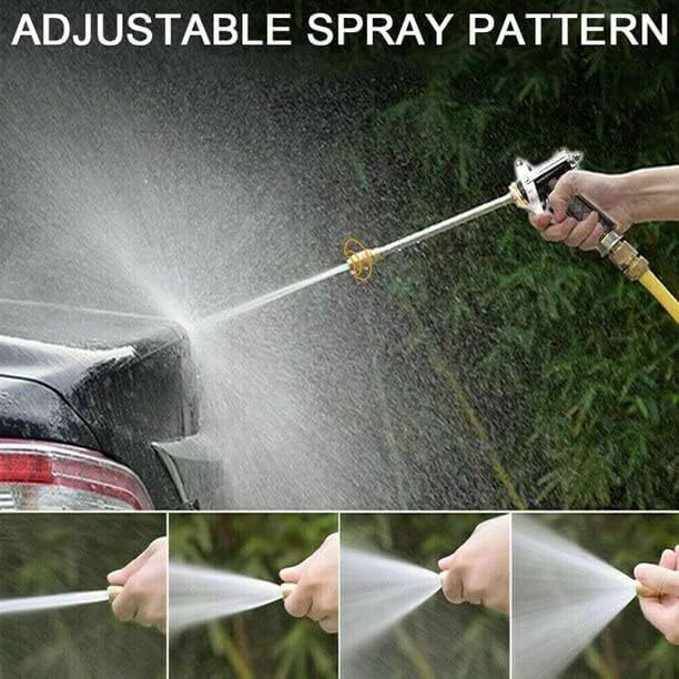 Bennort Metal Nozzle Water Spray Gun,Car Wash Nozzle,High Pressure Nozzle Water Gun Interface Hose Connector Garden Sprinkle, Water Jet For Gardening,Car And Bike Wash,Window Cleaning