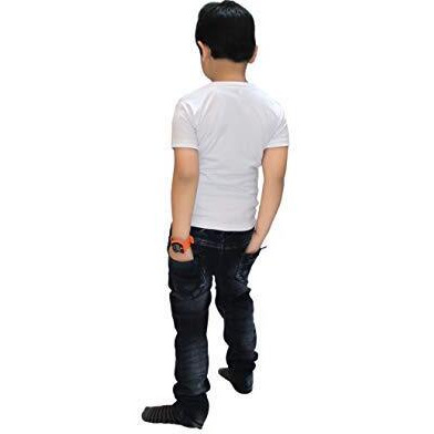 Kaku Fancy Dresses Printed White Holi T-Shirt Costume for Boys & Girls (Radhe_14-17 Years)