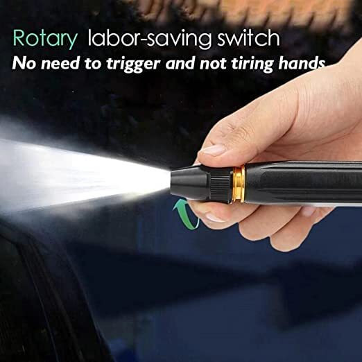 KBR Heavy Duty Brass High Presssure Nozzle Spray Gun with Multiple Water Mode Jet Hose Nozzle Pipe Ideal for Gardening, Bike,Car Wash,Window Cleaning (Black)