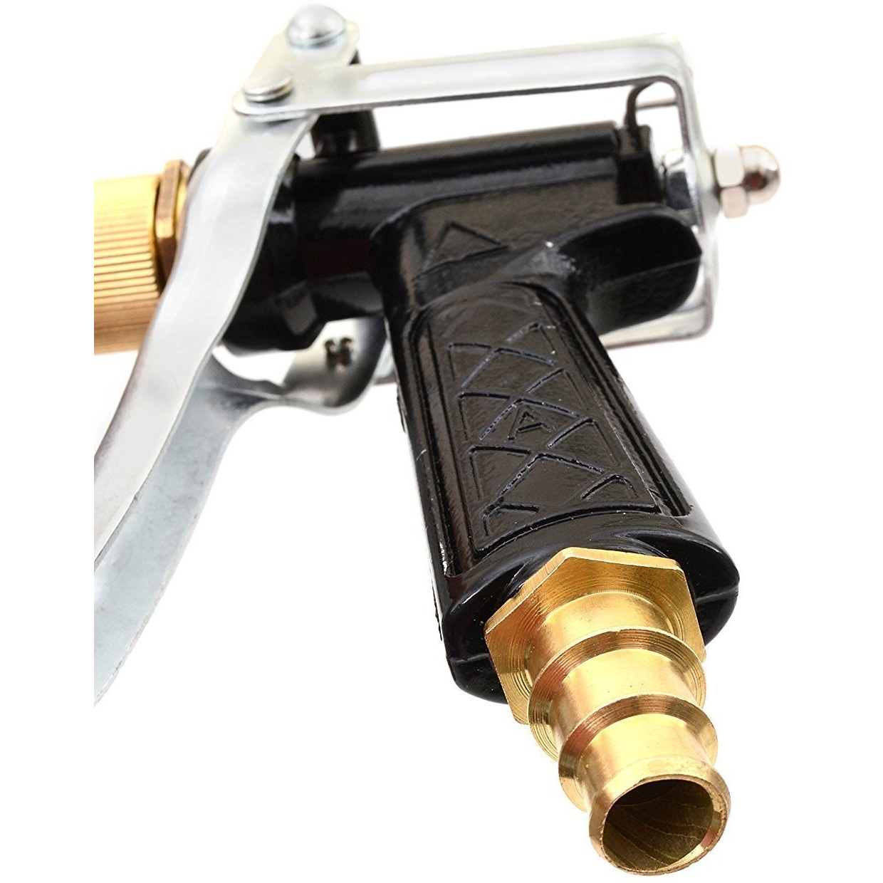 GOCART WITH G LOGO Water Spray Gun - High Performance Copper Head Long Brass nozzle In Black Color with Comfortable Grip High Pressure Washer Nozzle ( Black Color )