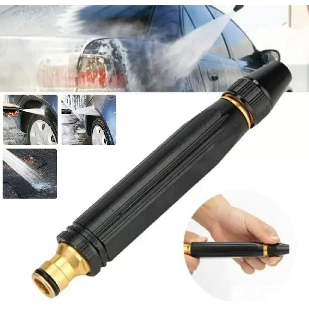 QIMIT Water Spray Gun for Car Wash Bike Washing Gun for 1/2" Hose Pipe High Pressure Water Gun Nozzle Adjustable Car Washer Gun Brass Jet Water Spray Nozzle for Garden & Window (High Pressure)