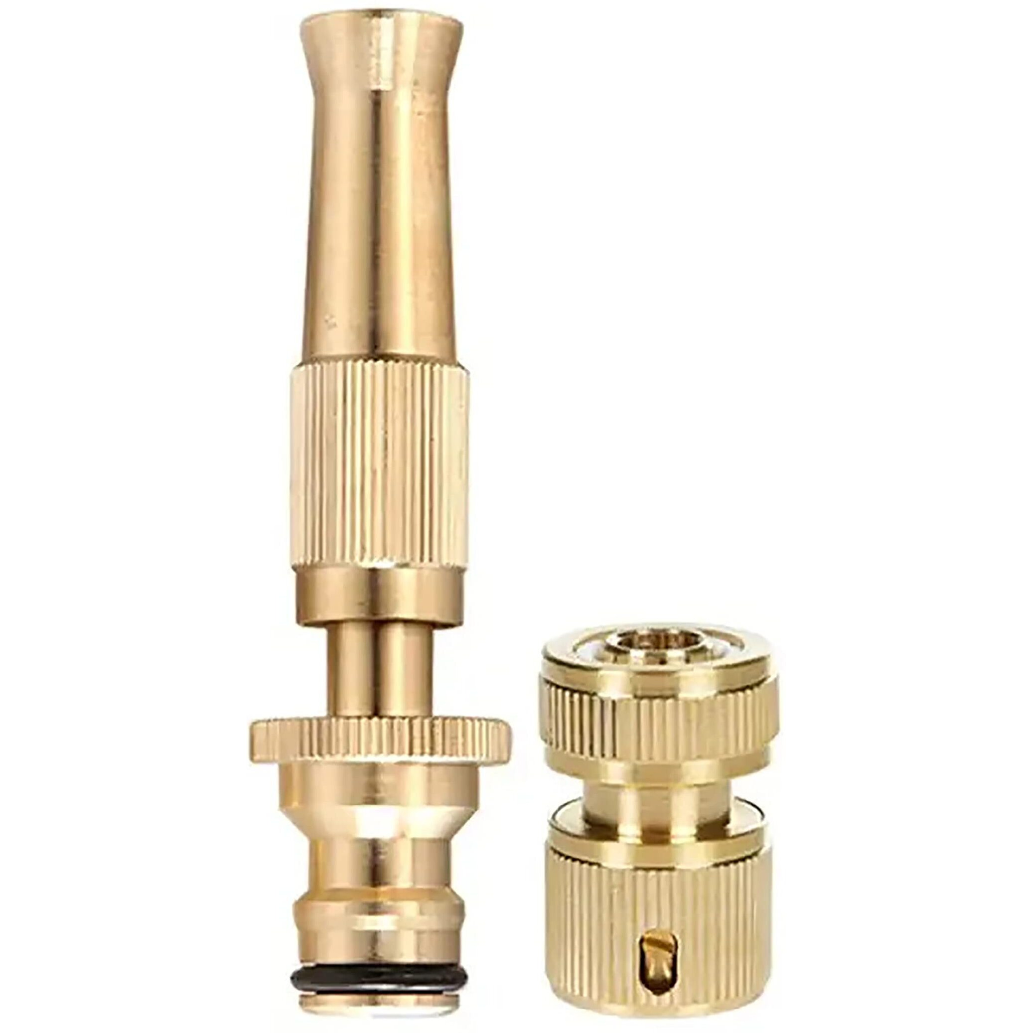Mr. Carve Brass Nozzle Water Spray Gun Water Jet Hose Nozzles Hose Pipe Spray Gun For Gardening and Washing (Without Hose Pipe) Pack of 1