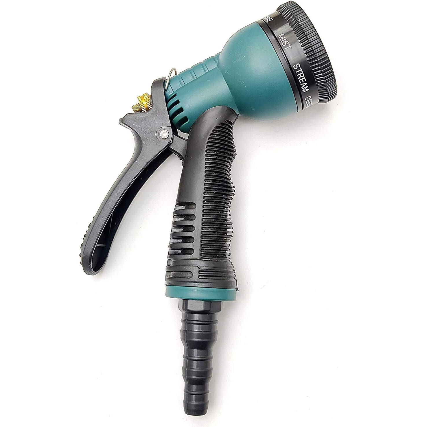 Dropware Garden Heavy-Duty Nozzle, Comfort-Grip 7 Different Spray Patterns for Watering Lawns, Washing Cars & Pets Water Spray Gun (Green)