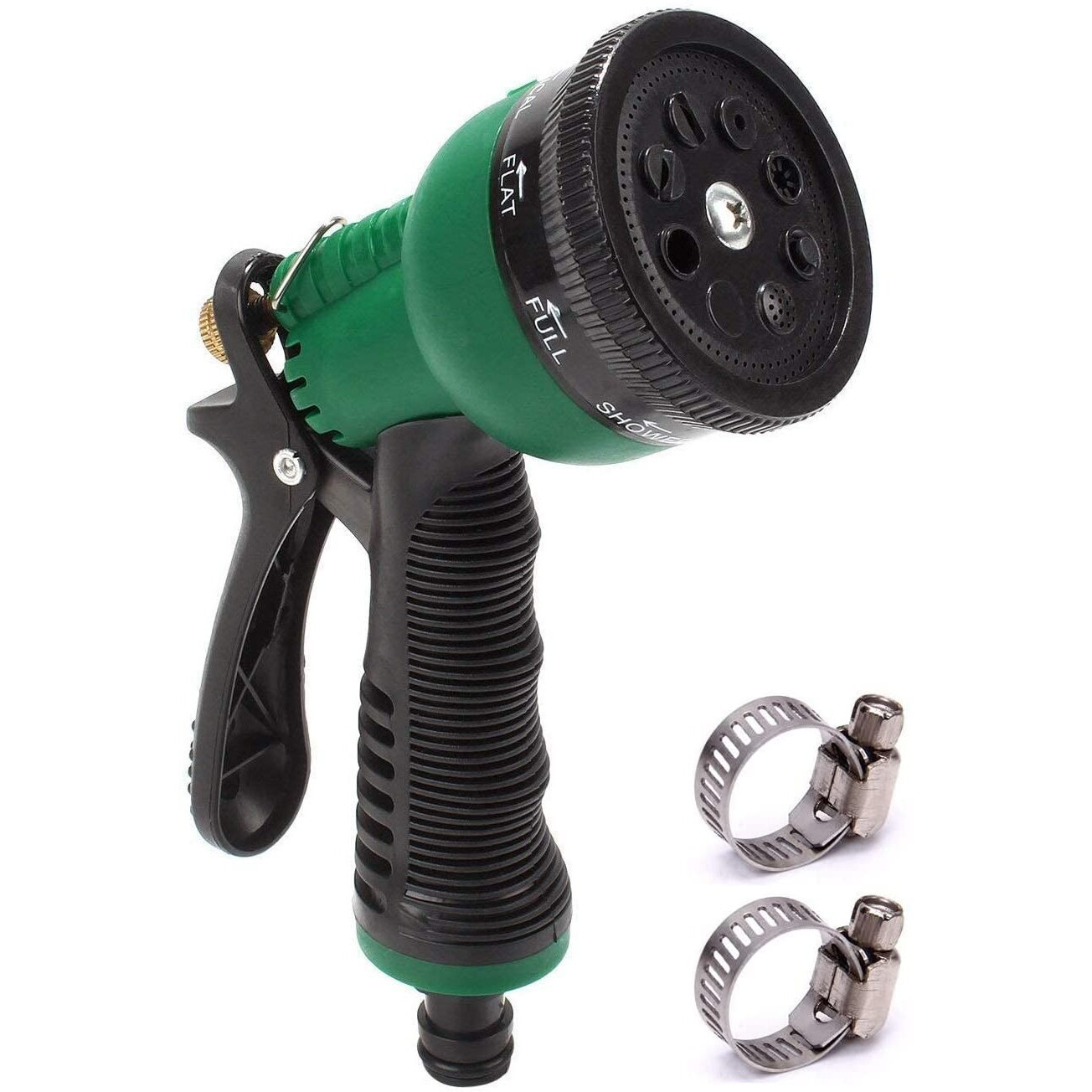 QIQI Water Gun Sprayer Car Wash Water Spray Gun Brass Metal Garden Hose Gun Auto Water Nozzle to The Garden with Leak Proof 2 Pcs Metal Grip Lock