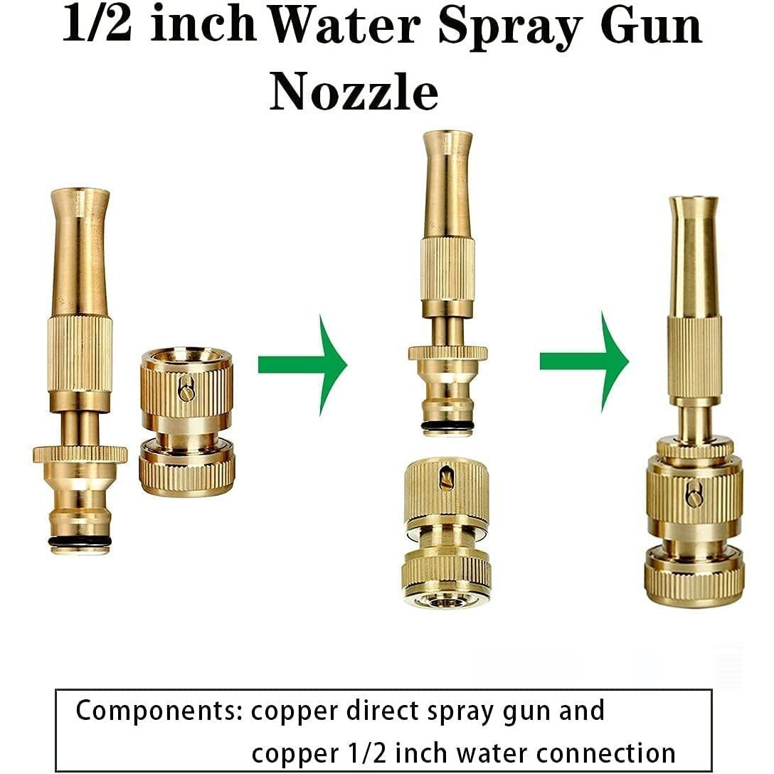 YUGMI SHOP Water Spray Gun Hose Connectors Soft rubber sleeve water spray for Car Bike Window Cleaning and Plants Sprayer for Gardening Hose Pipe Spray Water Gun.