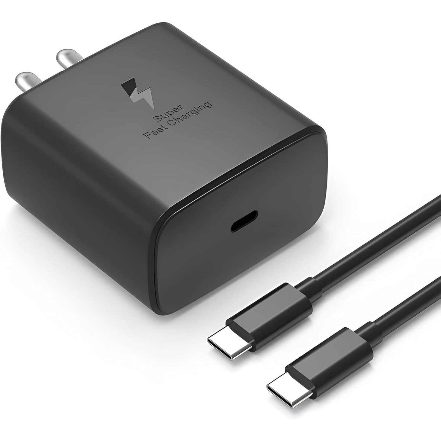 Original 45W Fast Charger Adapter & Cable Compatible with All Samsung Galaxy S24/S23/S22/S21/S20 (Ultra/Plus/Fe), Note 20/20+/10 (All Series), S/A/F/M Series.