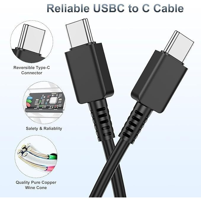 Original 45W Fast Charger Adapter & Cable Compatible with All Samsung Galaxy S24/S23/S22/S21/S20 (Ultra/Plus/Fe), Note 20/20+/10 (All Series), S/A/F/M Series.