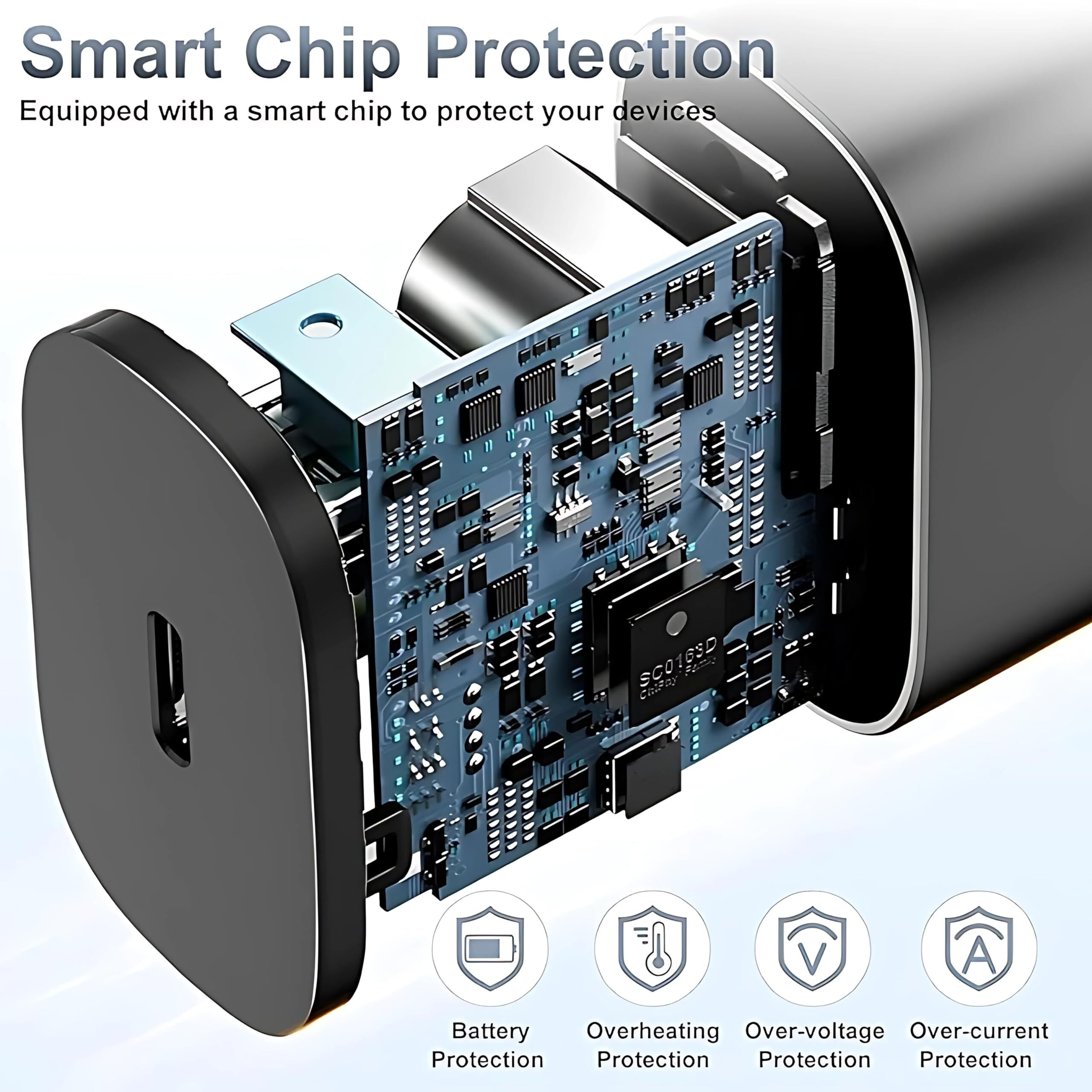 Original 45W Fast Charger Adapter & Cable Compatible with All Samsung Galaxy S24/S23/S22/S21/S20 (Ultra/Plus/Fe), Note 20/20+/10 (All Series), S/A/F/M Series.
